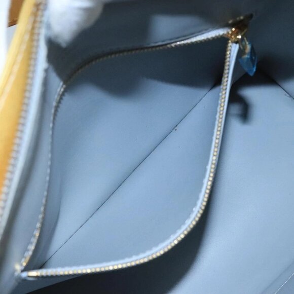 LOUIS VUITTON Monogram Vernis Houston Hand Bag Gris M91053 LV Auth 101664 - Picture 13 of 16